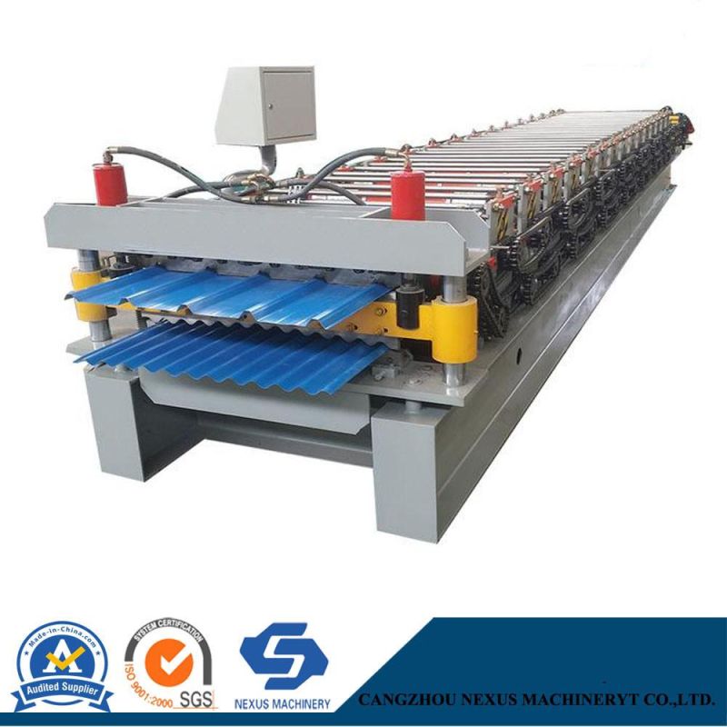 Double Layer Roof Sheet Forming Machinery Corrugated Sheet Forming Machine