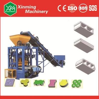 Qt4-24 Concrete Block Manufacturing Machine Hollow Solid Paving Interlock Brick Machine with Ce Certificate
