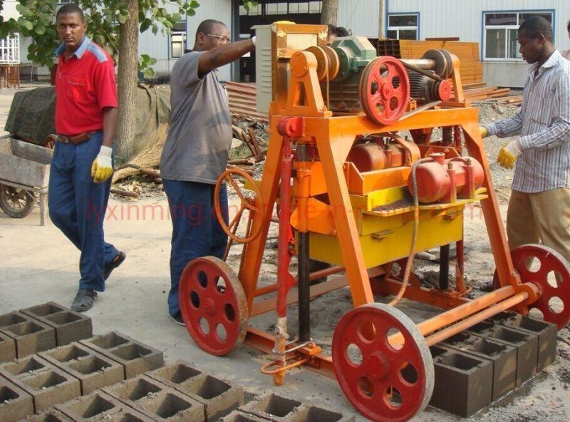 Factory Price Qmy4-45 Easy Move Concrete Cement Hollow Soild Pavement Block Making Machine for Construction Materials