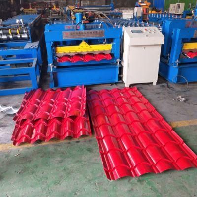 Glazed Tile Colored Tile Forming Machine Roof and Wall Panel Roll Forming Machinery Aluminum Glazed Steel Tile Roller Former