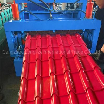 Roof Panel Steel Glazed Tile Roll Forming Machine with Best Price