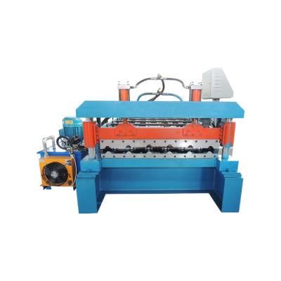 Steel Corrugated Metal Roofing Trapezoidal Plate Roll Forming Machine in Botou