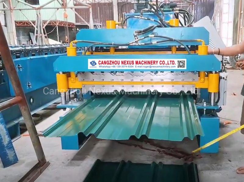 Twin Rib Roofing Sheet Roll Forming Machine Uni Ribtype Roof Sheeting Machinery