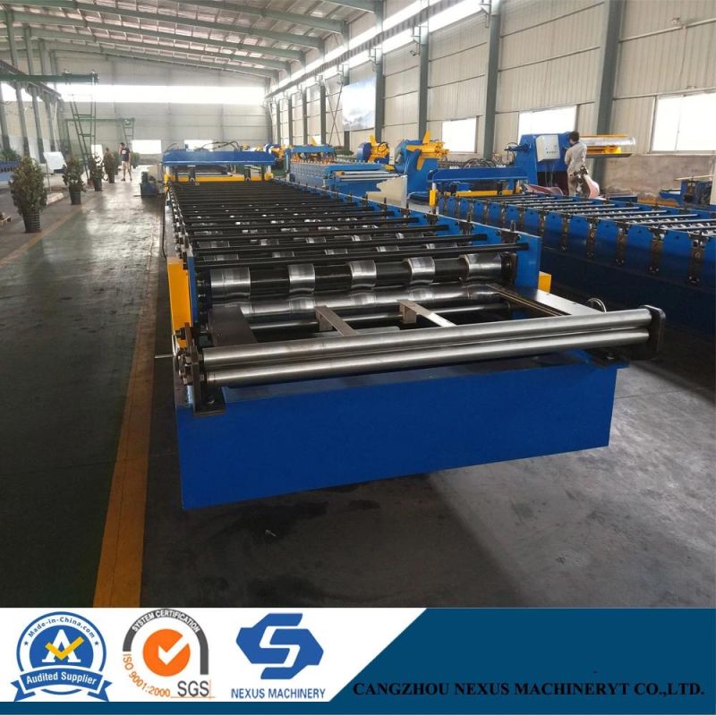 Aluminum Roofing Sheet Roll Forming Machine Double Layer Metal Tile Making Machine in China