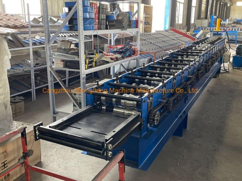 Metal Rain Gutter Profile Cold Rolling Forming Machine /Aluminium Gutter Profile Making Machine