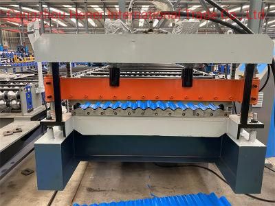 High Quality Galvanized Roof Sheet Corrugated Iron Metal Roof Tile Panel Roll Forming Rolling Making Machine with Factory Price