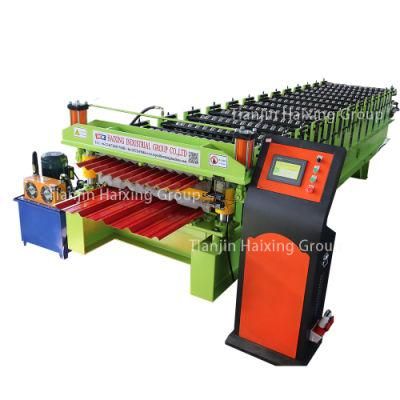 Metal Trapezoid and Corrugated Steel Tile Panel Sheet Roll Forming Machine