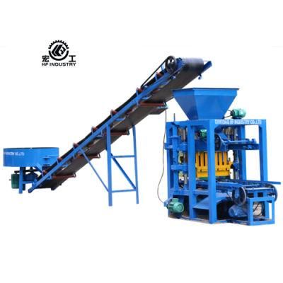 Cheap Machines to Make Money Qt 4-26 Low Investment High Profit Cement Concrete Block Brick Making Machine