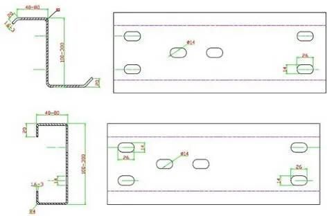 C Z Purlin Steel Frame Roll Forming Machine