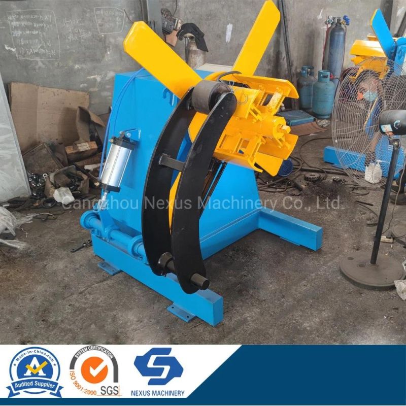 3 Tons Steel Coil Automatic Hydraulic Decoiler Uncoiler Machine