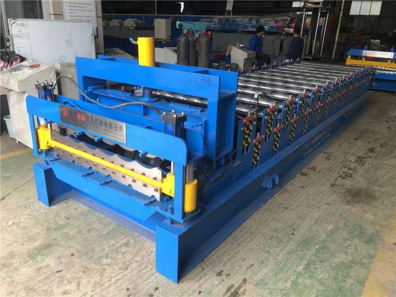 Double Layer Trapezoidal Roof and Glazed Tile Building Material Roll Forming Machine/Double Layer Sheet Roll Former