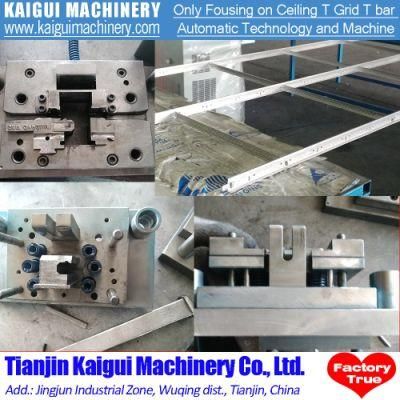 High Accuracy T Bar Roll Forming Machine with Automatic Punching and Cutting