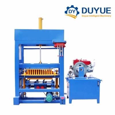 Qt4-30 Low Cost Hydraulic Block Making Machine Diesel Engine Hydraulic Brick Making Machine