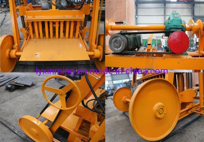 Qmy4-45 Movable Concrete Building Block Making Machine for 9inch6inch4inch Hollow Blocks and Solid Bricks