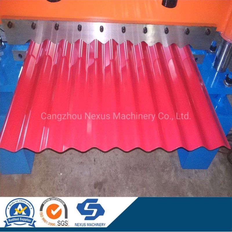 Color Steel Corrugated Roof Sheet Roll Forming Machine Used in Philippine