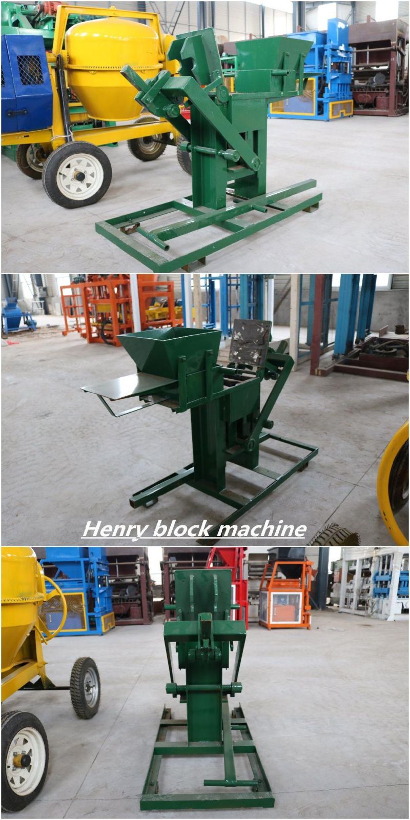 Hr1-30 Soil Clay Earth Brick Making Machine Interlocking Lego Manual Brick Machine