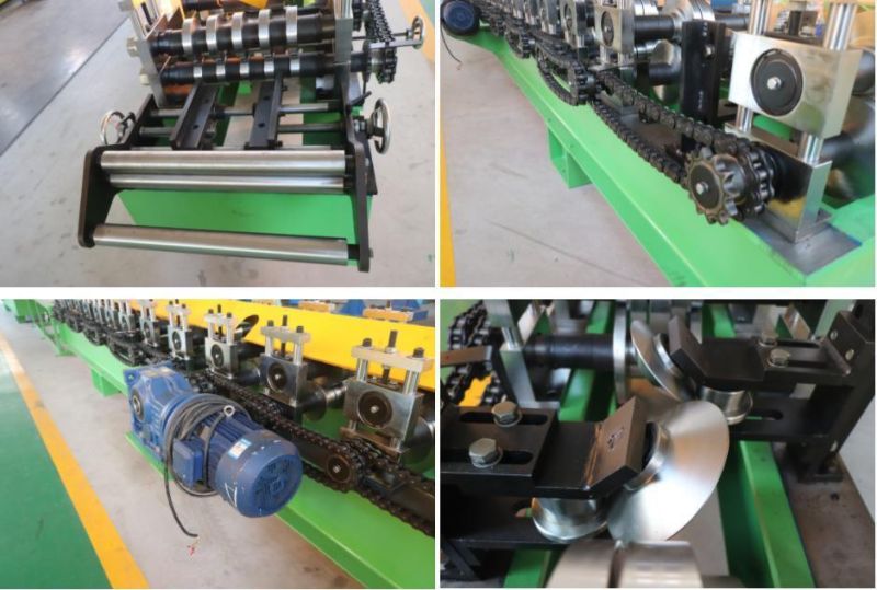 Hydraulic Automatic Metal Steel Profile Door Frame Forming Machine with Punching Hole