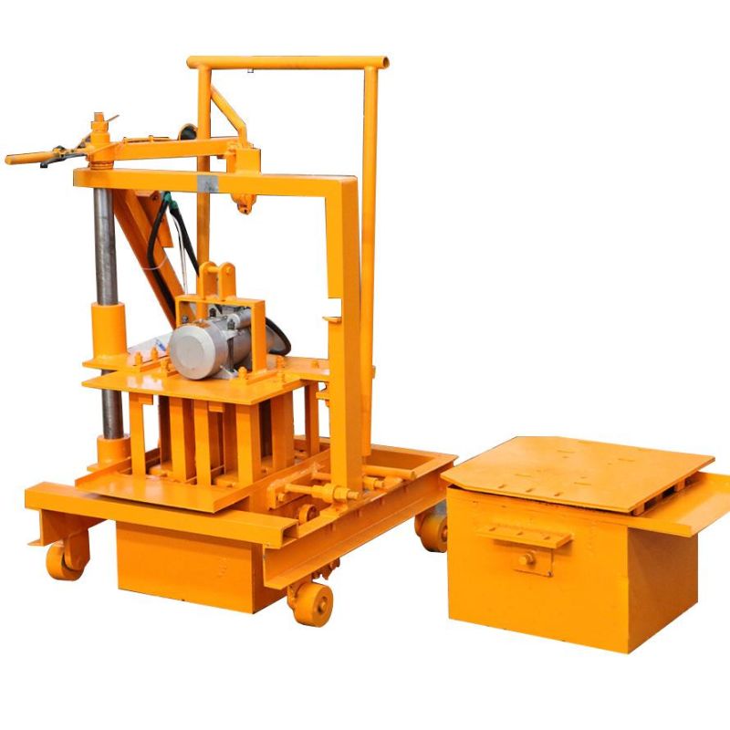 Small Size Mobile Concrete Hollow Block and Brick Making Machine for Sale (QMY2-45)
