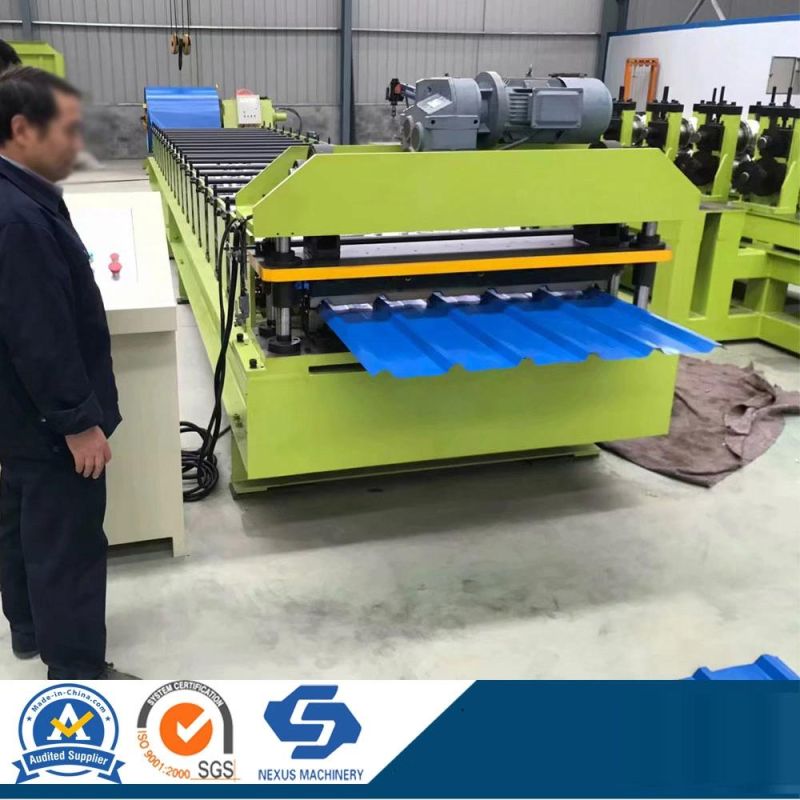 Metal Wall Plate Color/Galvanized Steel Roof Panel Sheet Roll Forming Machinery with Factory Lifetime Service