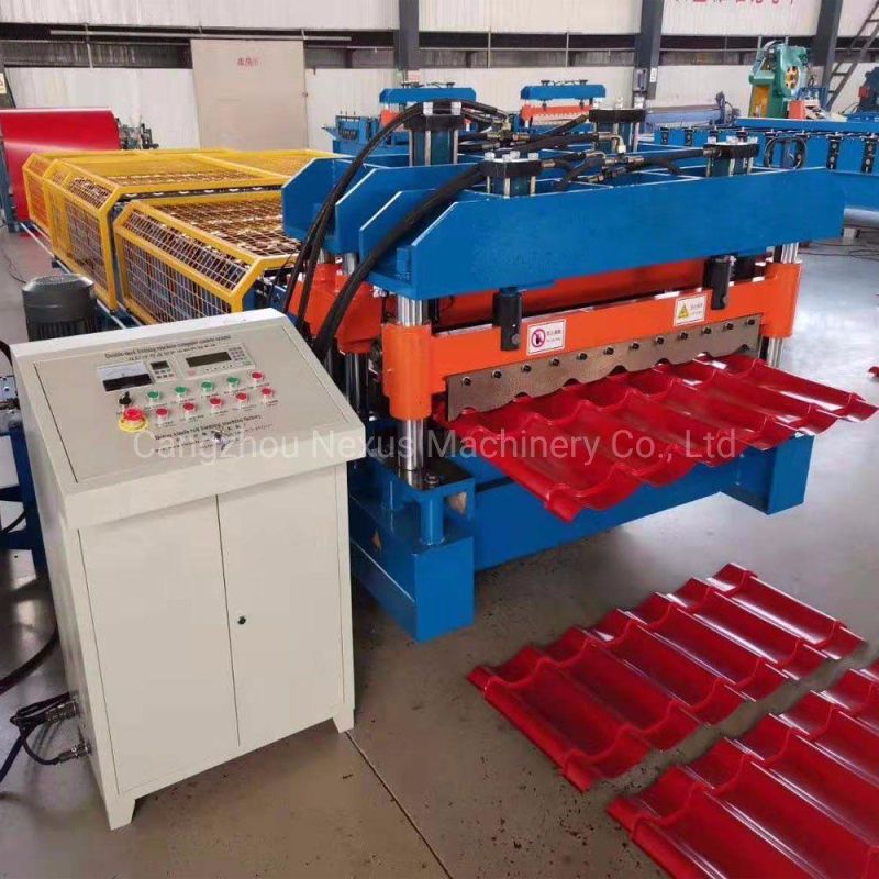 Steel Tile Sheet Metal Roof Roll Forming Machine Export to Ethiopia