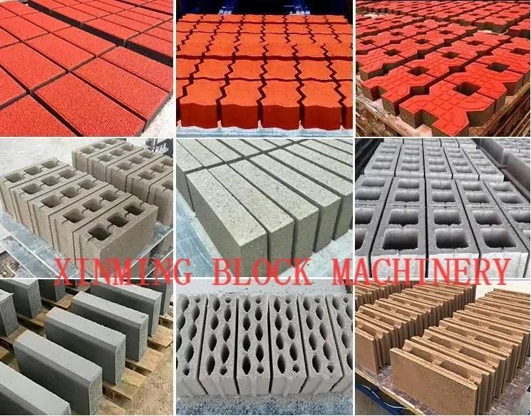 Colored Pavement Blocks Making Machine Hollow Bricks Making Machine Solid Blocks Making Machine Clay Block Making Machine Qt 4-30