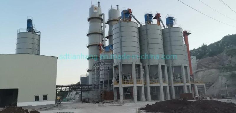 Limestone Calcite Crushing Calcined Lime Cement Shaft Vertical Kiln