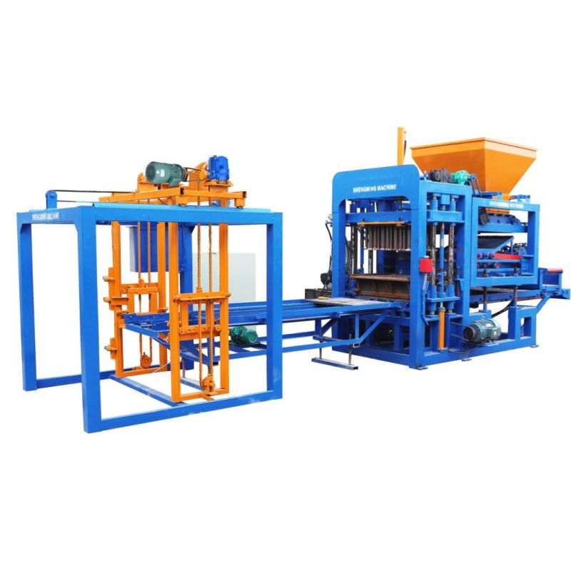 Qt4-18 Automatic Concrete Hollow Block Machine Moulding Brick Making Machine