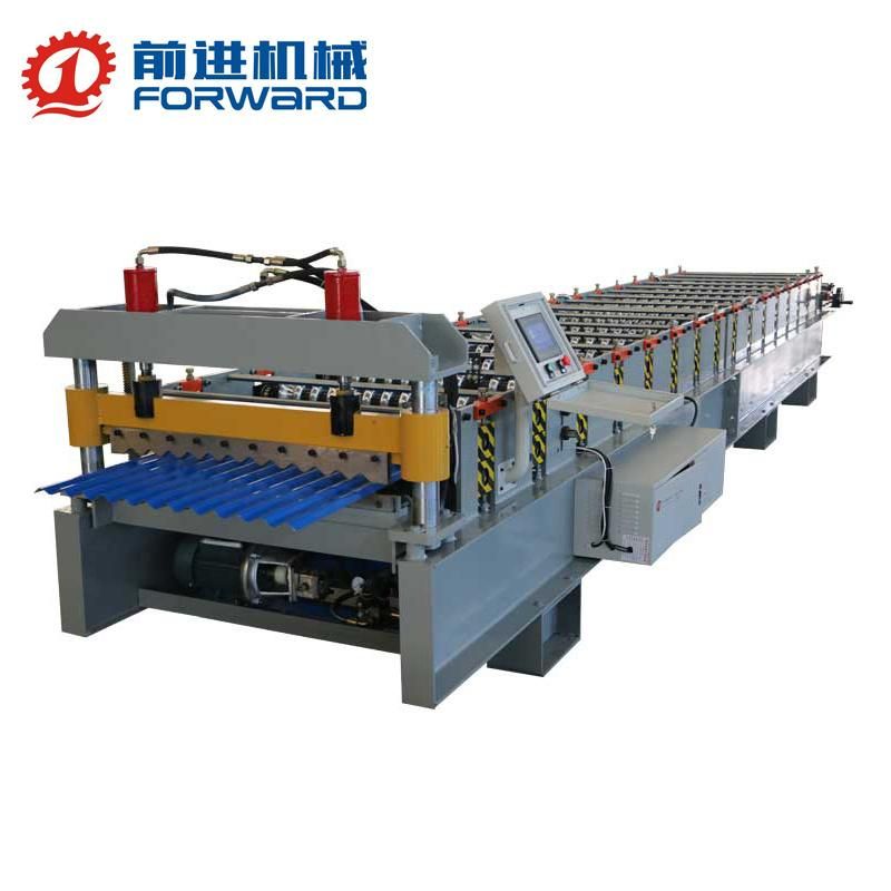 China Forward Corrugated Roofing Sheet Roll Forming Machine