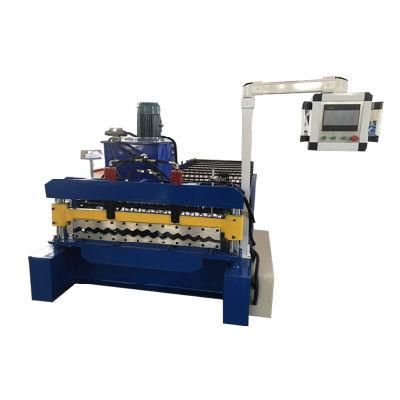 Colored Steel Corrugated Roof Sheet Metal Roofing Panel Profile Roll Forming Machine Price