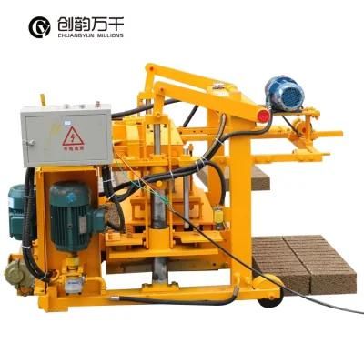 Small Brick Machine Egg Layer Qt40-3A Egg Layer Block Molding Machine Vibration to Produce Bricks