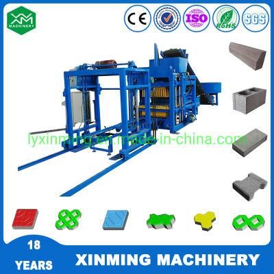 Fully Automatic Qt4-25 Curved Block Forming Machine Cycle Brick Making Machine