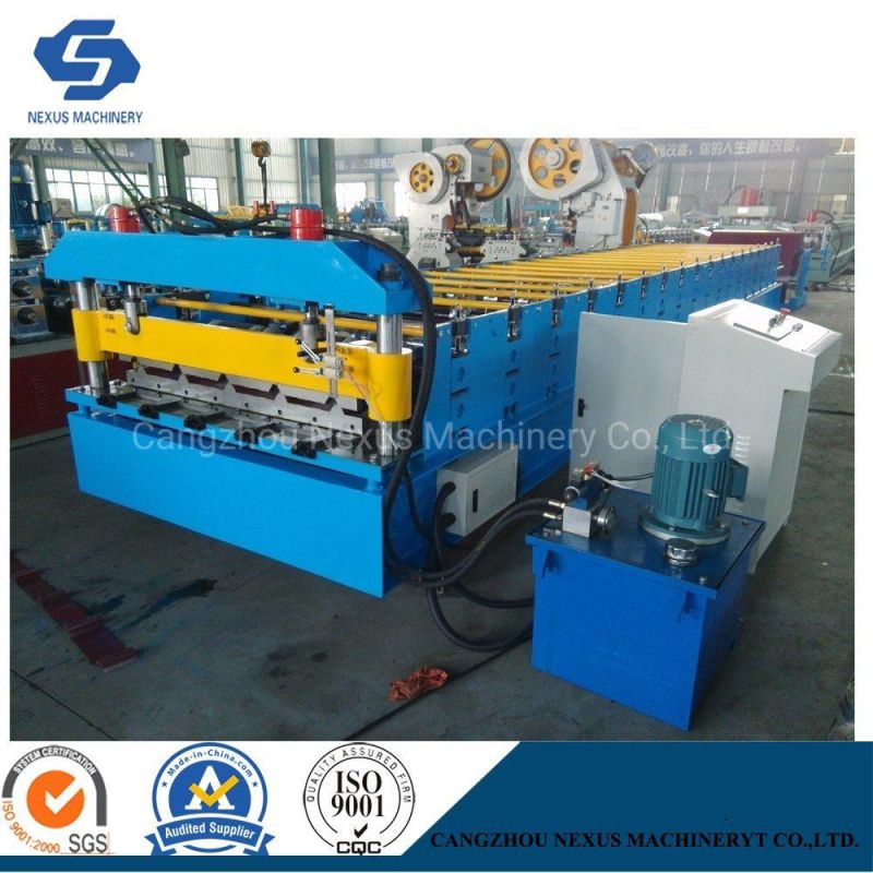 Yx25-205-1025 Color Coated Steel Roof Panel Roll Forming Production Line