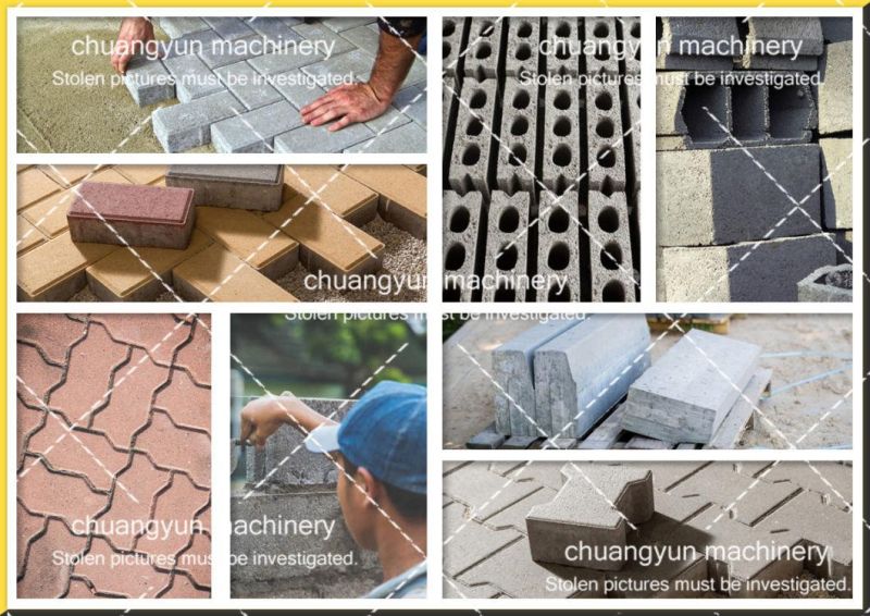 Qt4-15 Fully Automatic Concrete Cement Hollow Block Paver Brick Production Line