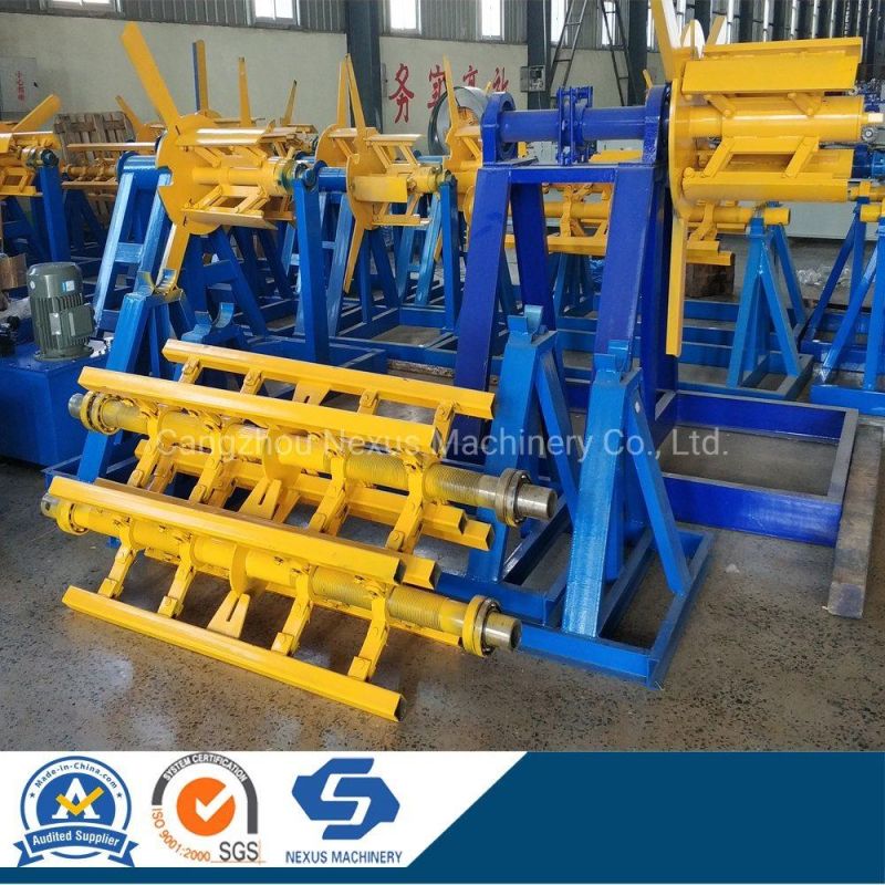 5 Ton Steel Coil Decoiler Manual Uncoiler Machine Metal Roll Holder