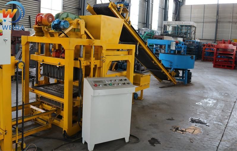 Ghana Automatic Qtj4-25 Solid Concrete Fly Ash Stone Paving Cement Block Making Machine