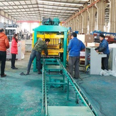Qtj4-25 Automatic 6 Inch Concrete Hollow Block Production Line