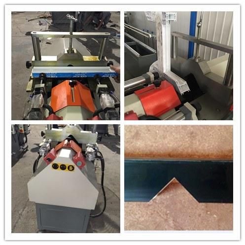 PVC Window Profile V Notch Cutting Saw Machine