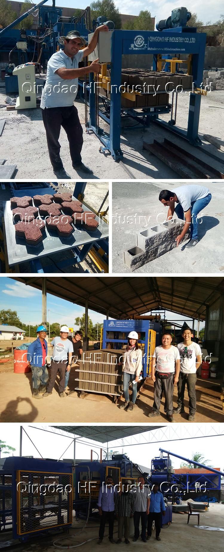 Qt4-15 Fully Automatic Safido Interlocking Brick Machine Tiger Concrete Block Making Machine