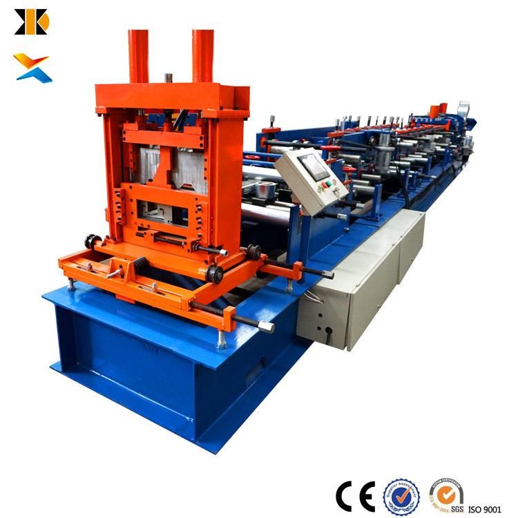 High Speed Fully Automatic Hydraulic Cutting CZ Purlin Cold Roll Forming Machine