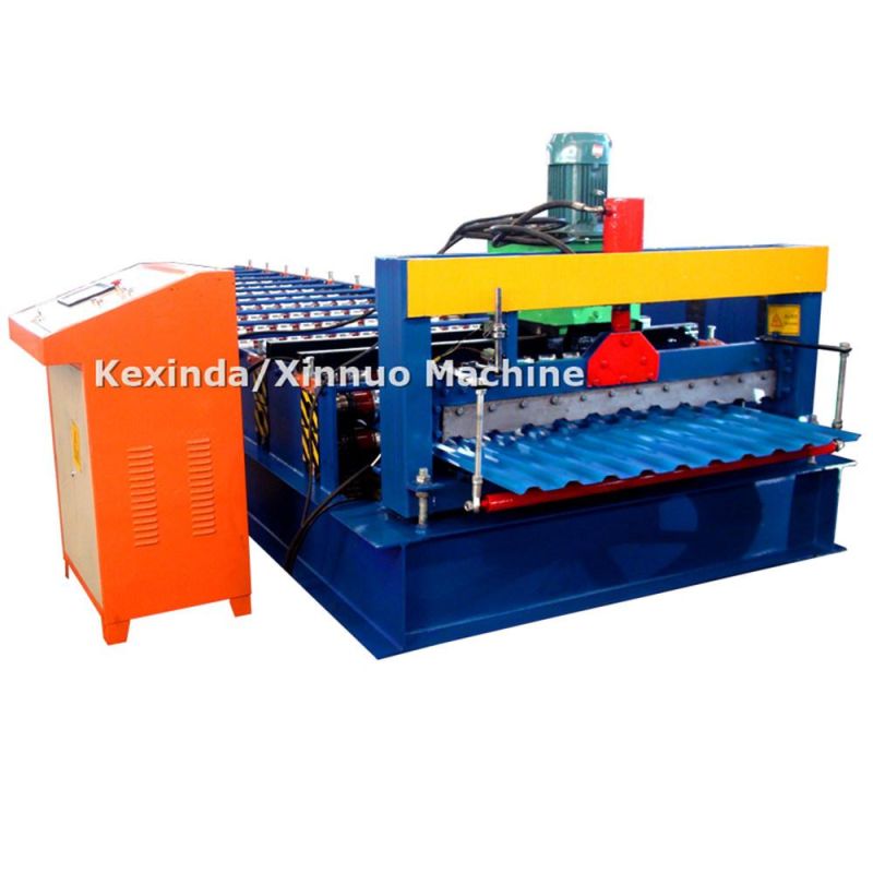 Automatic Aluminum Ibr Roof Sheet Steel Profile Making Roll Forming Machine Manufacturer