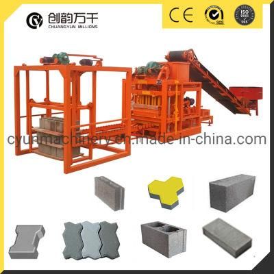 Qtj4-25 Automatic Concrete Solid Pavement Block Machine in South Africa