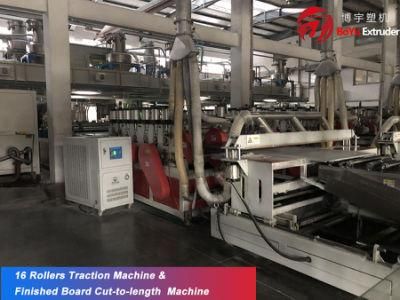 New Model Wood and Plastic Composite Board Extrusion Machine