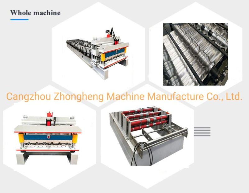 Step Tile Aluminium Roofing Sheet Glazed Tile Roll Forming Machine