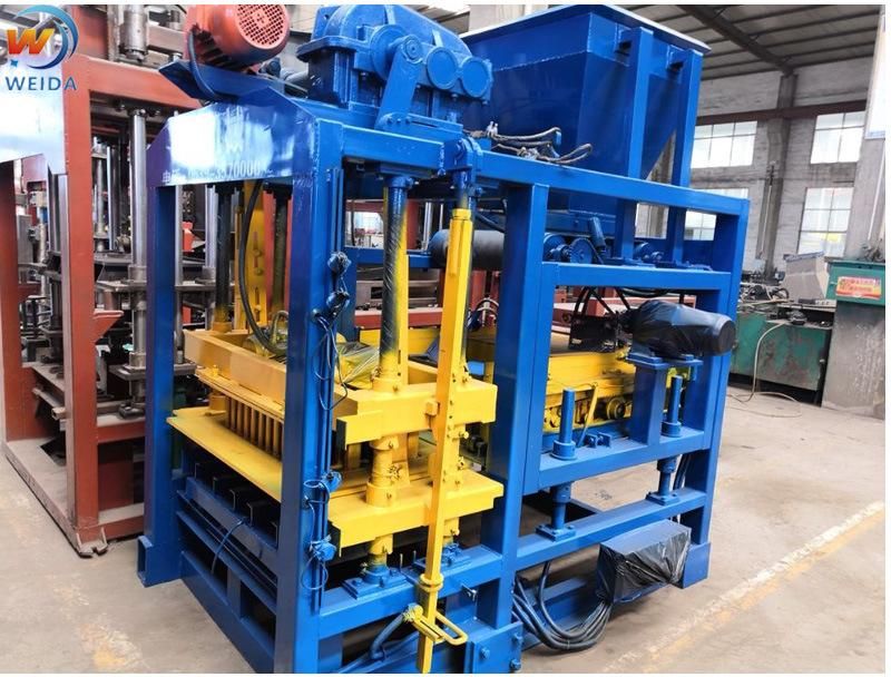 Ghana Automatic Qtj4-25 Solid Concrete Fly Ash Stone Paving Cement Block Making Machine