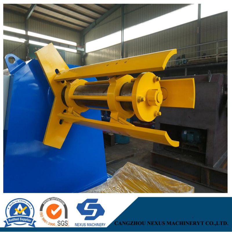 5.5kw Motor Coiler Machine Metal Sheet Strip Rack Steel Decoiler for Sale