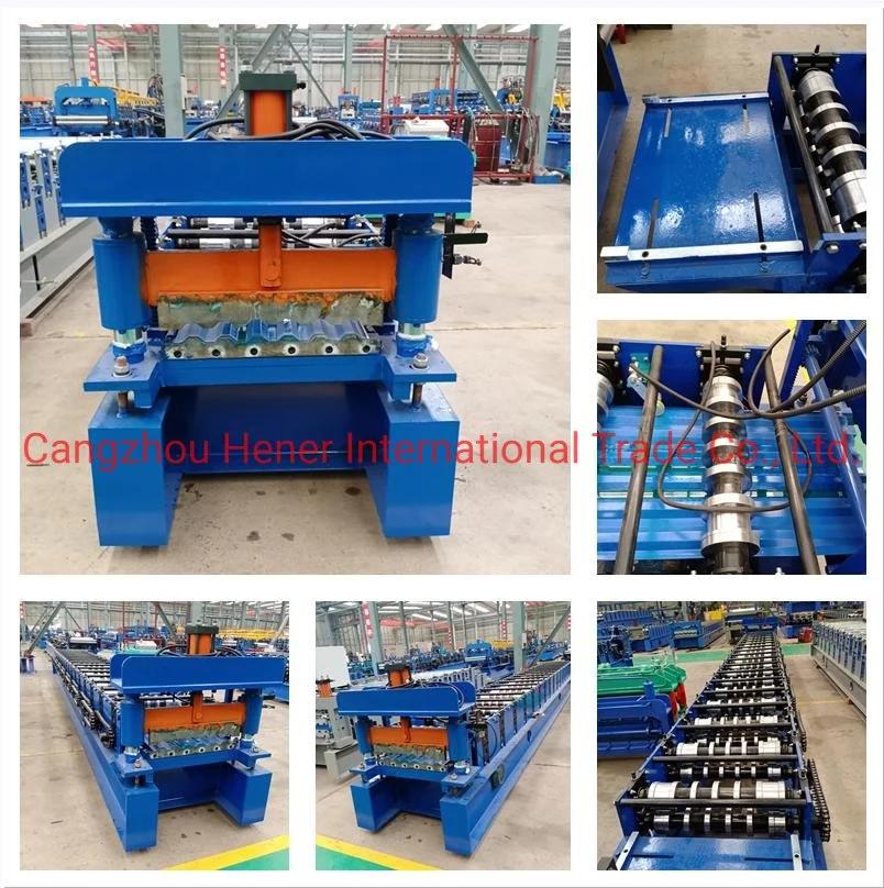 Trapezoidal Roofing Sheet Rolling Making Cold Roll Forming Machine