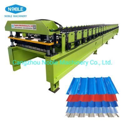 Cold Color Steel Galvanized Steel Rib Profile Roofing Sheet Roll Forming Machine