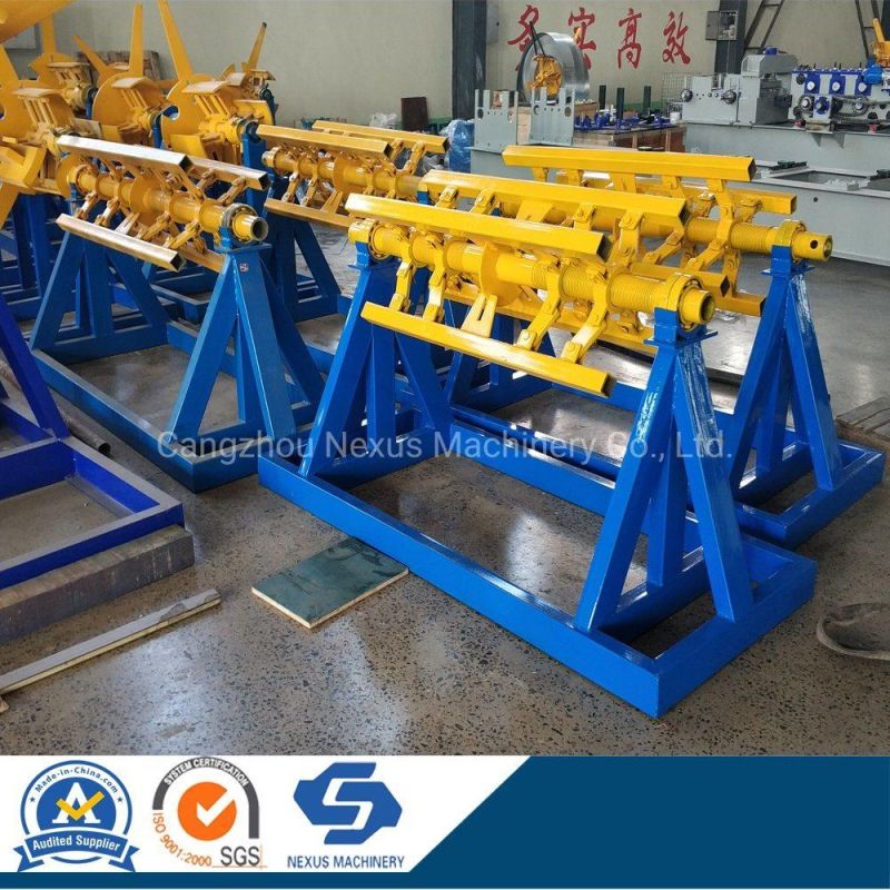 5 Ton Steel Coil Decoiler Manual Uncoiler Machine Metal Roll Holder