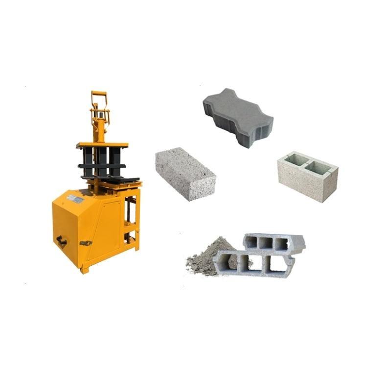 BM01Small Manual Soil Hand Compressed Cement Brick Block Making Machine