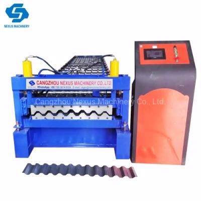 750 Metal Wall Panel Sheet Roll Forming Machine Steel Roof Sheeting Making Machine